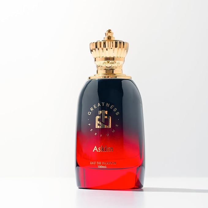 Greatness Askim Eau de Parfum – Long-Lasting Unisex Perfume for Men and Women with Raspberry, Iris, Amber and Leather Notes – Luxury Elegant Packaging, Intense Fragrance, 100 ml