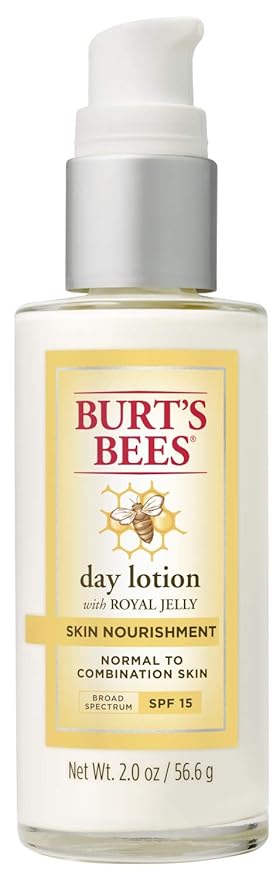 Burt's Bees Skin Nourishment Day Lotion with SPF 15 for Normal to Combination Skin, 2 Oz (Package May Vary)