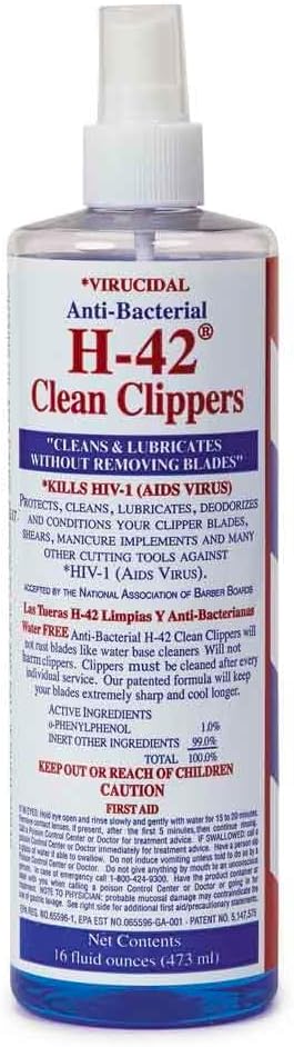 Clipper and Blade Cleaner Groomer Stylist Barber Cleans, Lubricates and Deodorizes (16 oz Jar)