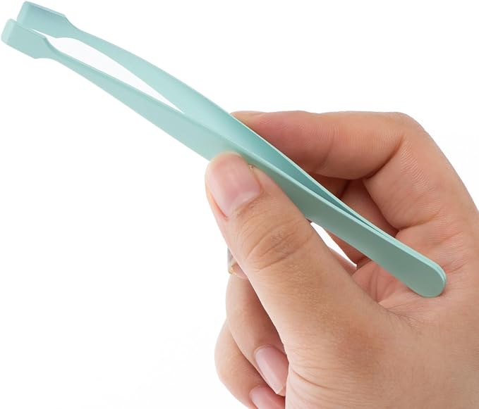 Lash Cluster Tweezer Kit for DIY Individual Eyelash Clusters, 3 PCS Nonstick Lash Applicator Tweezer Tools, Mistake-Proof & Blunt Design Eyelash Tweezers for DIY Cluster Lashes