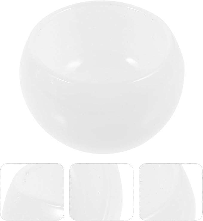 ARTIBETTER Glass Shaving Bowl for Men Deep Decorative Shave Soap Bowl Small Multi-use Barber Shaving Cup for Professional Grooming