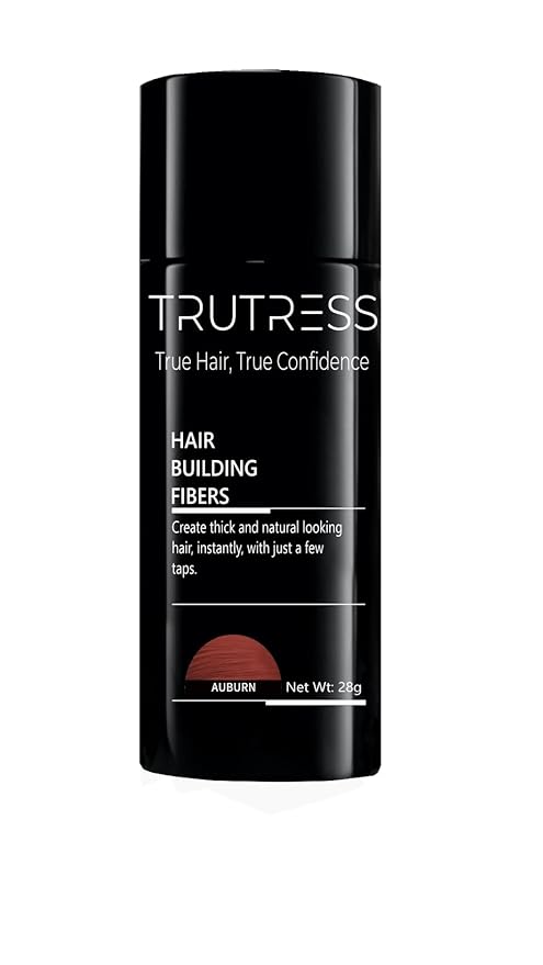 Hair Building Fibers, 28g - for Thinning Hair Instantly Thicker, Complete Looking Hair 6 Shades for Men Women (Auburn)