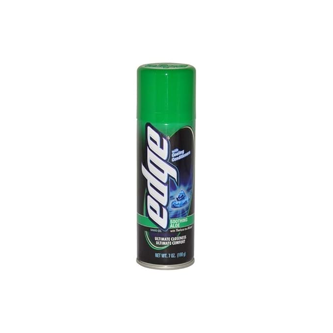 Edge Soothing Aloe Shave Gel for Men, Multi, 7 Ounce