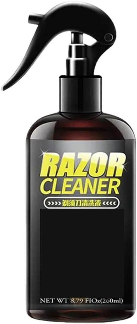 Electric Shaver Cleaning Solution 260ml Odorless Razor Cleaner Spray Non-Greasy Finish Rust Prevention For Home Grooming Tools