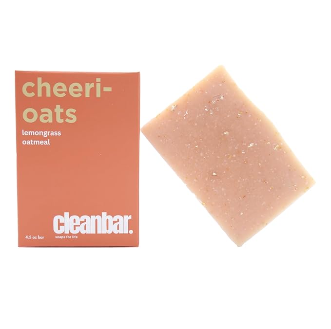 All-Natural Bar Soap -Cheeri-Oats - Lemongrass, Lavender, Rosemary, and Oatmeal Exfoliating Bar Soap