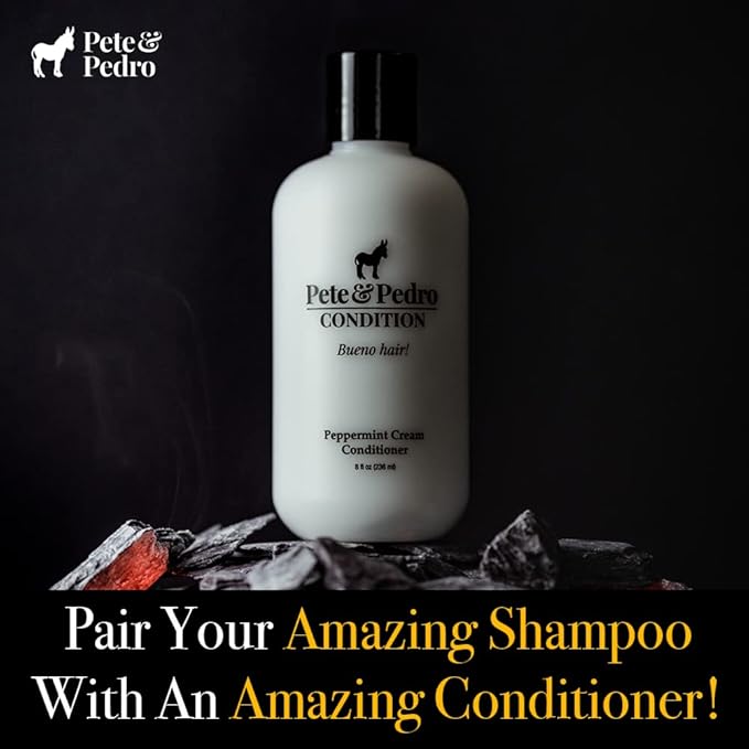 Pete & Pedro CLEAN Shampoo - Deep Cleansing Tea Tree Oil And Peppermint Daily Cleaning Haircare Shampoo For Men & Women | Helps With Dandruff & Greasy Hair | As Seen on Shark Tank, 8.5 oz.