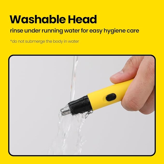Gorilla Technique Nose Ear Hair Trimmer for Men, Rechargeable 4-in-1 Trimmer for Nose Ear Eyebrow Hair Removal, No Pull No Snag Grooming with High-Speed 10,000rpm Motor, 4 Heads_2025ver