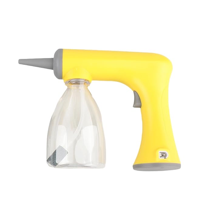 Foam Machine Professional Hot Lather Machine Cold and Hot Perm Convenient Reusable Lather Maker Charging for Salon Household, yellow 300ml