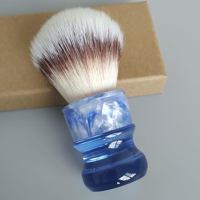 26mm A2S synthetic hair ice blue hande shaving brush