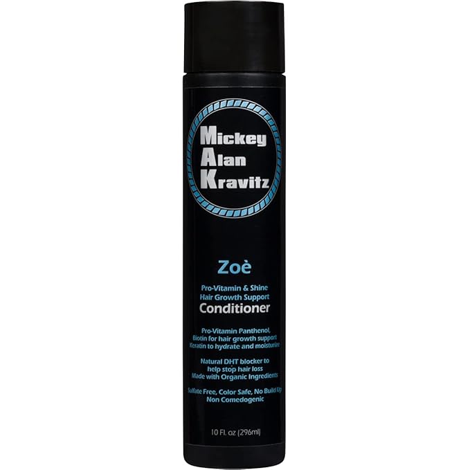 Zoe Hair growth, Pro-Vitamin & Shine Conditioner with Biotin, Keratin and Natural DHT Blocker Baicapil to help stop hair loss and faster hair growth. for growth support, Non Comedogenic