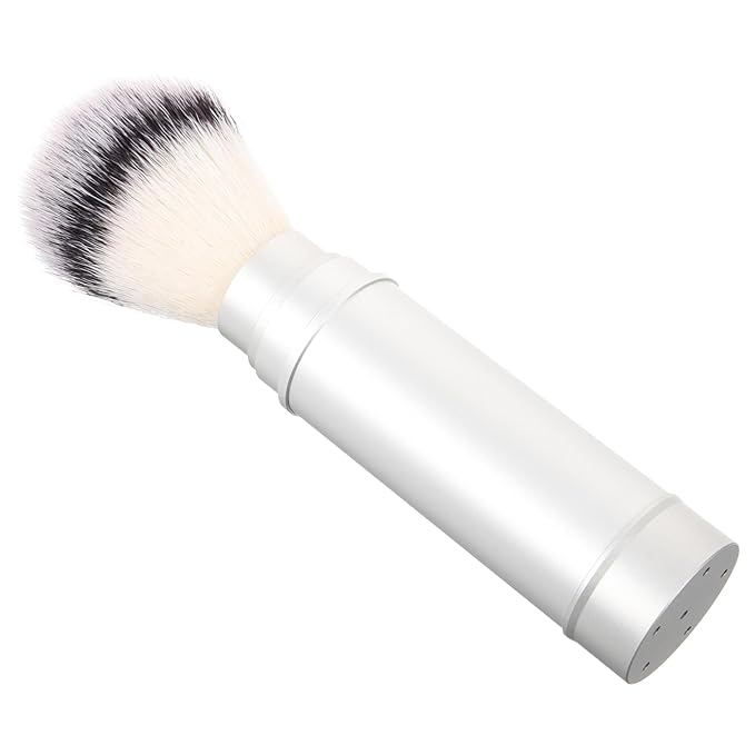 Men Shaving Brush Portable Travel Beard Brush Lightweight Nylon Bristles Facial Hair Grooming Tool for Home and Travel