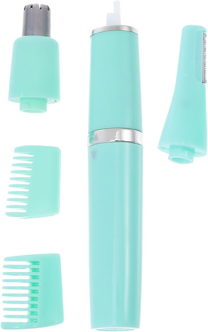 ERINGOGO Electric Eyebrow Razor and Nose Hair Trimmer 2-in-1 Hair Removal Tool for Women Compact Design for Travel Battery Not Included