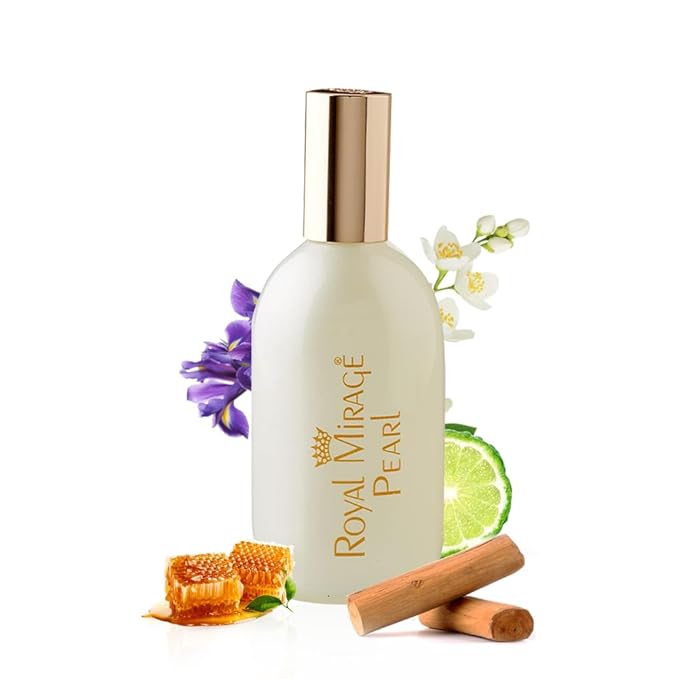 Royal Mirage Pearl Eau de Cologne - Premium Wild Berries & White Violet Fragrance Spray - 120ml (4 oz) Long-Lasting EDC - Authentic Heritage Scent