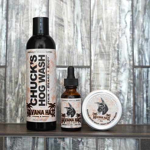 Badass Beard Care Beard Oil For Men - Havana Haze, 1 oz - 100% Natural and Organic Food-grade Ingredients, Soften Hair and Hydrate Skin
