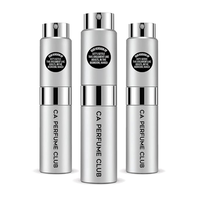 CA Perfume Club Impression of Let's Settle This Argument Like Adults, In The Bedroom For Women & Men Fragrance Long Lasting Eau de Parfum Atomizer 0.27 Fl Oz (Pack of 3)