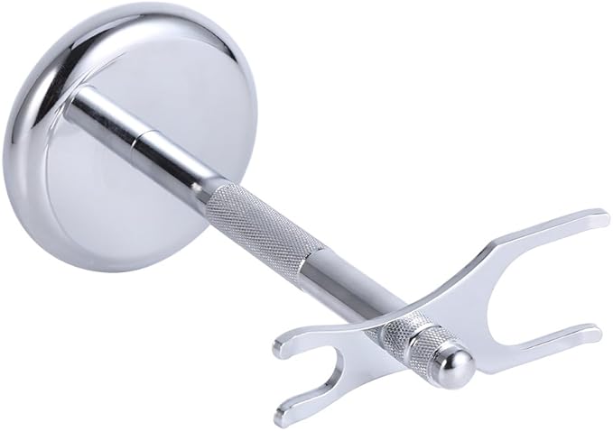 Razors Brush Stand, Heavy Duty Metal Shaving Holder, Alloy Storage Shaving Tool Stand Rack for Most Razors and Brushes (3#)