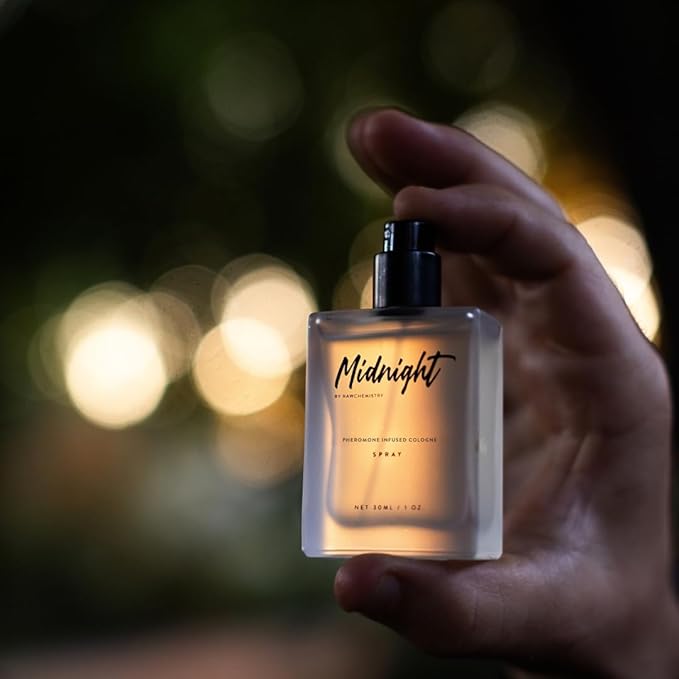 RawChemistry Midnight Pheromone Infused Cologne for Men – Infused with Pheromones – Midnight Cologne for Men – Mens Fragrance with Feromonas – Perfume con Feromonas para Hombre