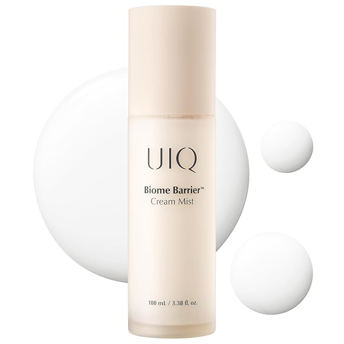 UIQ Biome Barrier Cream Mist - Facial Barrier Mist for Hydration & Skin Barrier Repair, Microbiome-Based Korean Skin Care, 3.38 fl oz