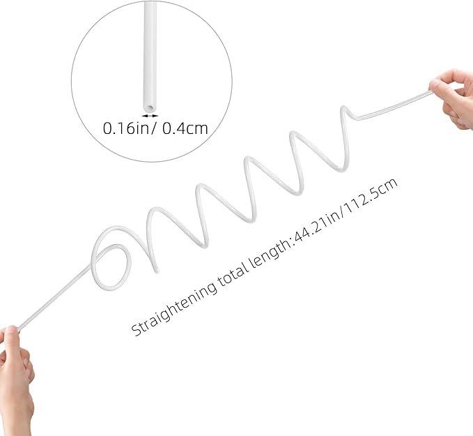 Replacement Water Flosser Hose for Wp-100 Wp-660 44.3 Inch Dental Irrigator Hose Tube Compatible Water Flosser Accessories for Precise Oral Cleaning and Easy Installation