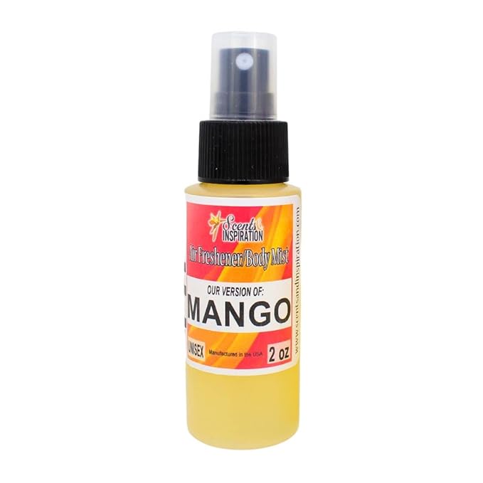 Mango Air Freshener/Body Mist by Scents & Inspiration| Unisex Fragrances | Travel Size | 2 Fl. Oz