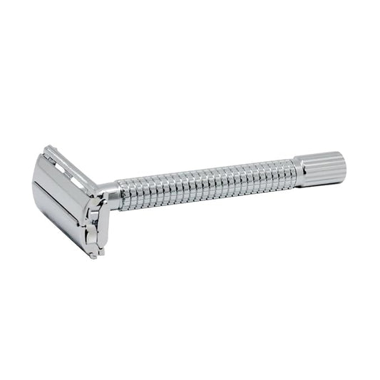 G.B.S Double Edge Razor Butterfly Safety Razor DE Razor Extra Long Handle