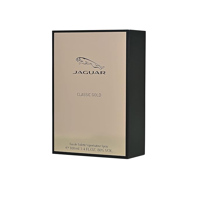 Jaguar Classic Gold Eau de Toilette Spray for Men, 3.4 Ounce