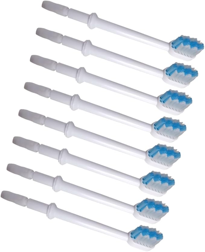 Water Toothpick Replacement Brush Heads 8pcs Set White Accessories Replacement Picks
