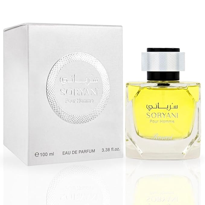 RASASI Soryani Eau De Parfum Men Spray 100ML (3.38 OZ) - Arabian Perfume With Refreshing, Citrusy and Floral Fragrance - Long Lasting, Captivating and Luxurious Masculine Scent