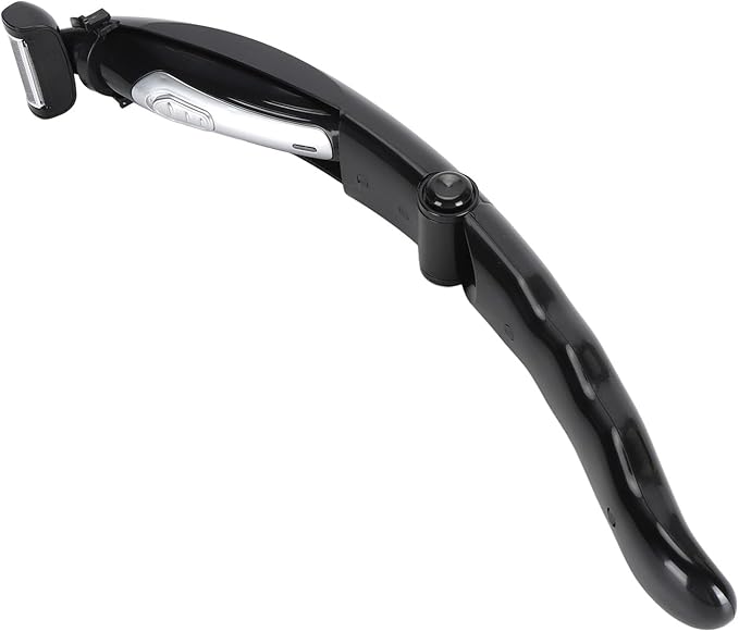 Back Shavers for Men, Long Handle Foldable Back Hair Removal and Body Shaver, Electric Body Hair Trimmer, Manual Back Trimmer with Cleaning Brush, Mens Grooming Kit