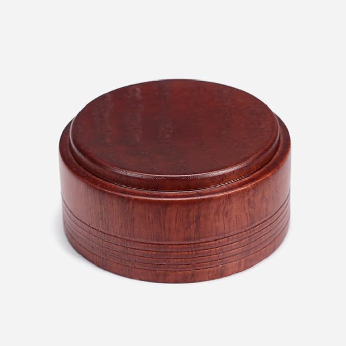 Wooden Shaving Soap Bowl with Lid Reusable Men Shaving Tool Vintage Oak Shave Soap Bowl Suitable for Household Beard Grooming and Men’s Daily Shave