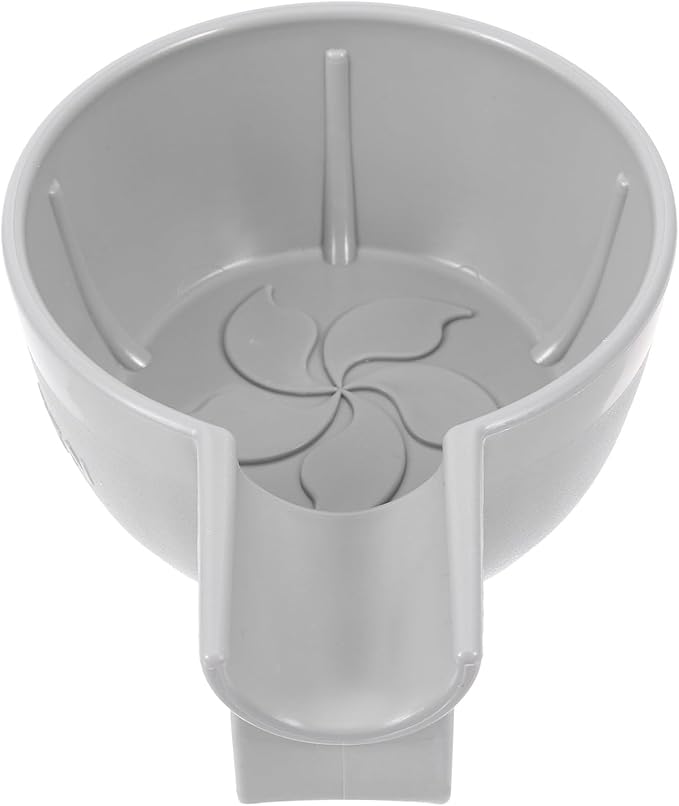 TEHAUX Small Gray Plastic Shaving Soap Bowl Thickened Wide Mouth Deep Shave Cup for Men Reusable Foam Lather Container Suitable for Wet Shaving and Travel
