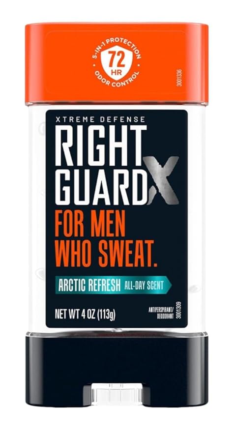 Right Guard Xtreme Defense Arctic Refresh Gel 4 Ounce Men