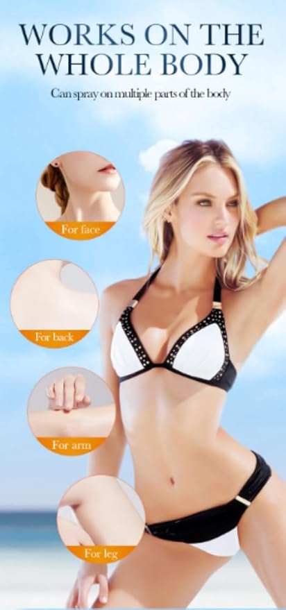 Rice Milk SPF 50+ Refreshing Sunscreen Spray UVA UVB Protection Quick-Drying Water Resistant Body Face Sun Care Mist 12Hr Long Lasting Weightless Non Greasy (3)