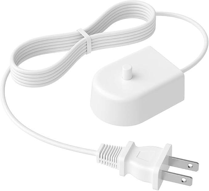 Replacement Charger Base for Philips Sonicare Electric Toothbrush HX6100 Compatible with 4100 5100 5300 6100 6500 9000 Series, Waterproof for Philips Sonicare Charger for Kids & Travel Cord