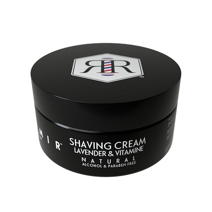 Reamir Men's Shaving Cream Senstive Skin - All Natural Essential Paraben Alcohol Free - Protects Skin and Smooth Skin - Prevent Razor Burn and Ingrown Hairs 8 oz