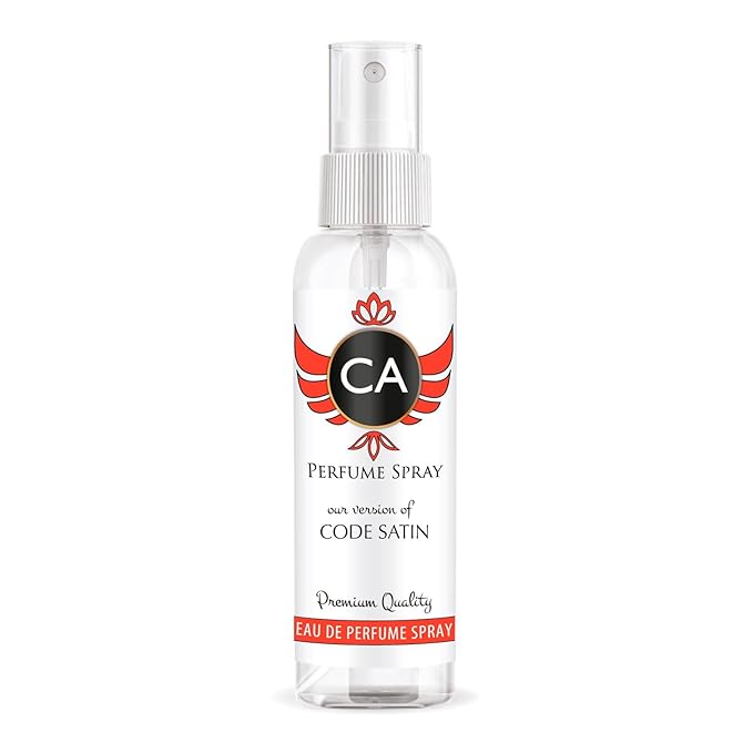 CA Perfume Eco Refill Impression of Code Satin for Women Floral Fruity Gourmand Long Lasting Fragrance Eau De Parfum 2 Fl Oz 60ml