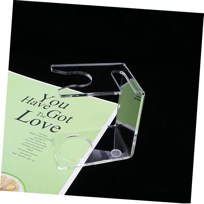 Healifty 3pcs Men's Shave Brush Stand Transparent Holder for and Brushes for Home and Salon Use