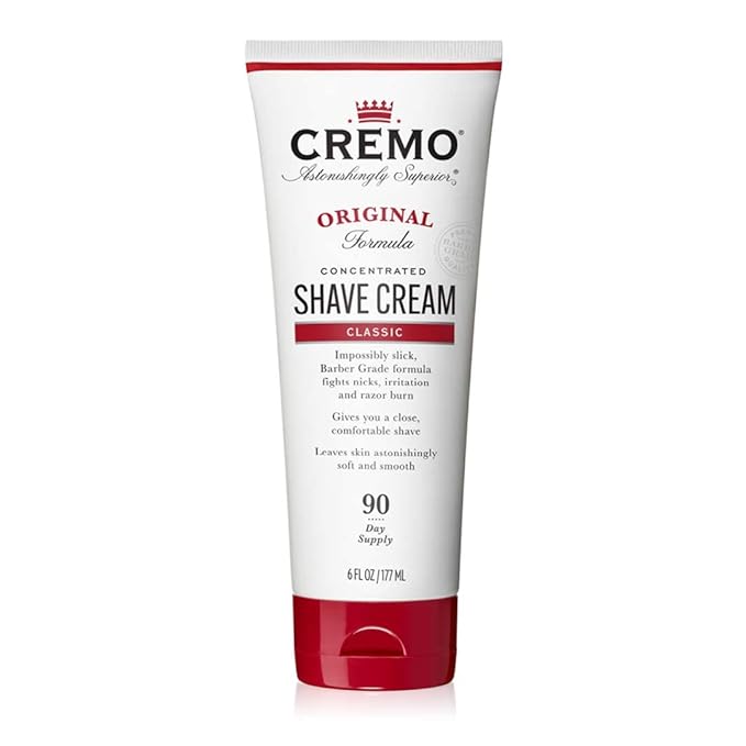 Cremo Barber Grade Original and Cooling Shave Cream, Astonishingly Superior Ultra-Slick Shaving Cream for Men, Fights Nicks, Cuts and Razor Burn, 6 Fl Oz, 2 Pack