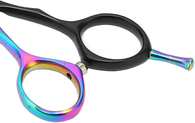 Barber Scissors Stainless Steel Hair Cutting Shears, Lightweight Ergonomic Beard and Mustache Trimming Scissors with Sharp Blades for Barbershop and Home Use (Thinning Scissor)