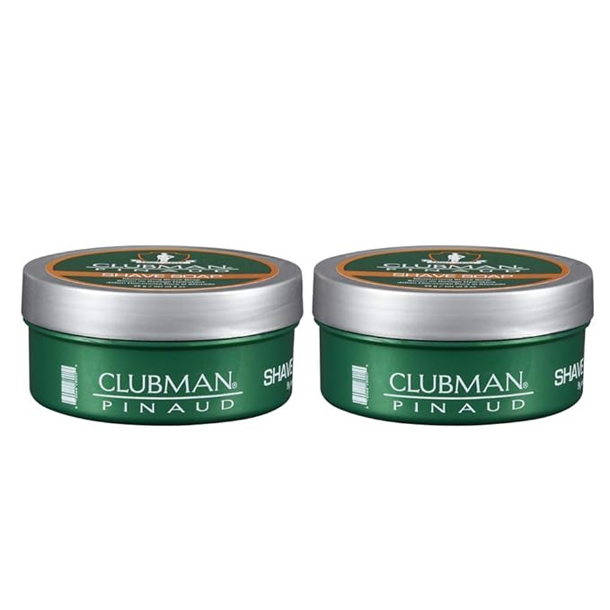 Clubman Pinaud Shave Soap – Classic Shaving Soap for Men, Rich Lather for Smooth Shave, 2oz, 2 Pack