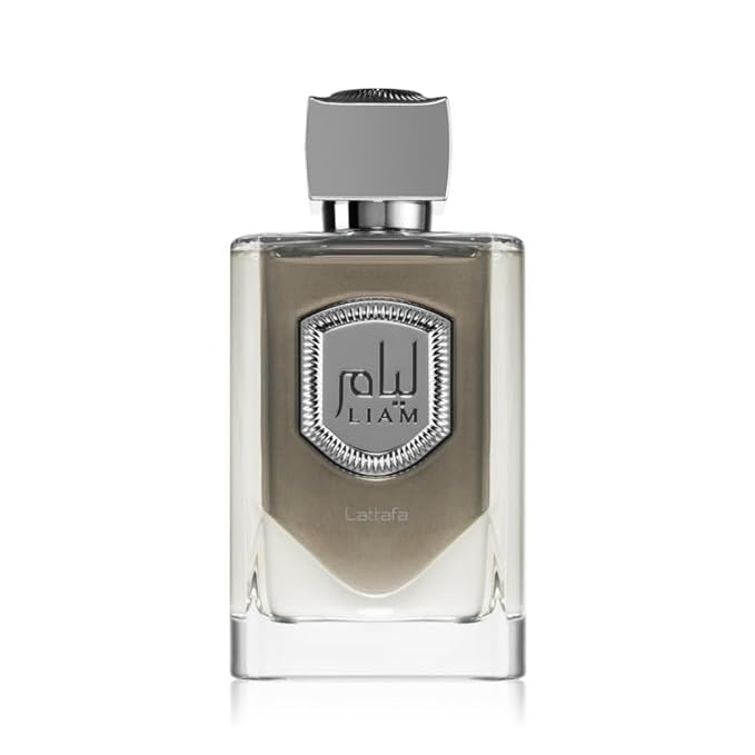 Lattafa Liam Grey for Unisex Eau de Parfum Spray, 3.4 Ounce / 100 ml