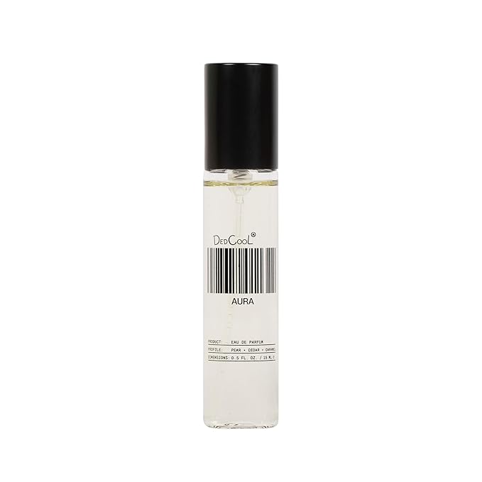 DedCool Eau de Parfum | Aura | Lemon, Pear & Cassis | Clean, Long-Lasting Unisex Fragrance | Non-Toxic, Vegan | Travel Spray | 15 mL