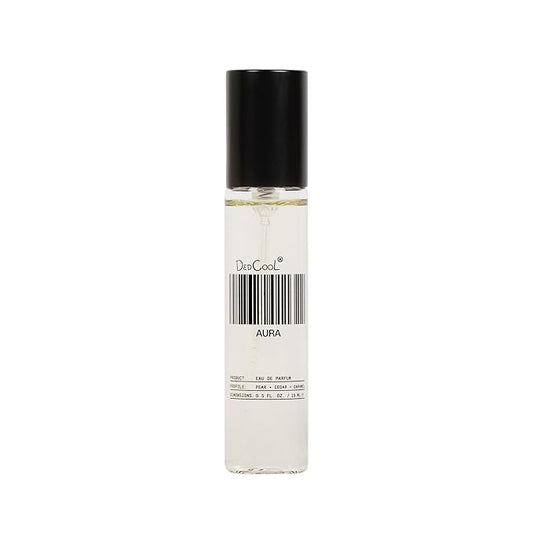 DedCool Eau de Parfum | Aura | Lemon, Pear & Cassis | Clean, Long-Lasting Unisex Fragrance | Non-Toxic, Vegan | Travel Spray | 15 mL