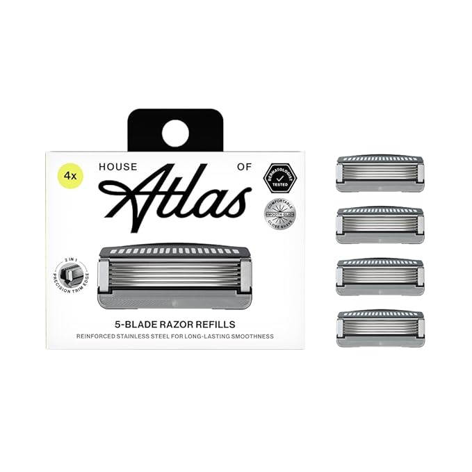 Men's Razor Blade Refills, Precision Trim Edge, 4 Count