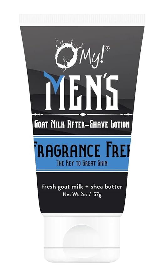 O My! Goat Milk After Shave Lotion 2oz | Made with Farm-Fresh Goat Milk | Shea Butter and Vit E | Free of Parabens & More | Handcrafted in USA