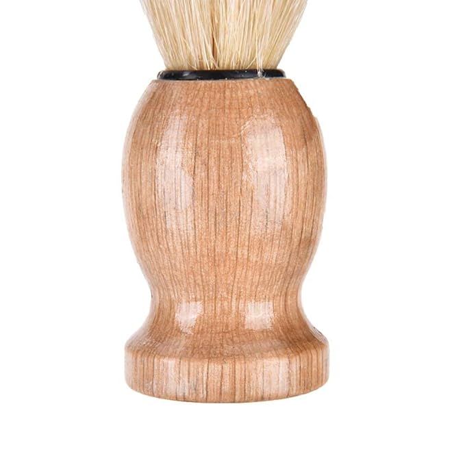 12Pcs Men Shaving Brush Wood Handle, Professional Salon Tools Hand Crafted Shaving Brush Wood Handle Shave Brushes Handmade Pure Badger Hair Brush for Men