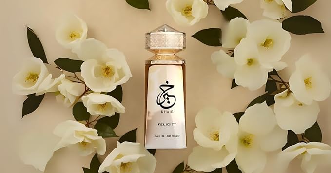Paris Corner | Khair Felicity Perfume - 3.4 fl oz | Sparkling, Joyful Unisex Perfume with Champagne, Cassis, Rose, Vanilla, Musk | Sparkling, Joyful, Unisex