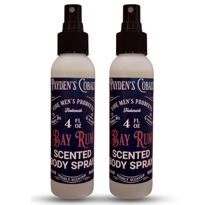 Payden's Cobalt Bay Rum For Men Scented Body Spray, 4 Oz (2 Pack)