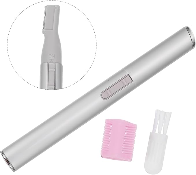 1Set Electric Eyebrow Trimmer for Women Compact Eyebrow Hair Remover Tool Lightweight and Portable Facial Hair Remover Travel Friendly Design Durable Material for