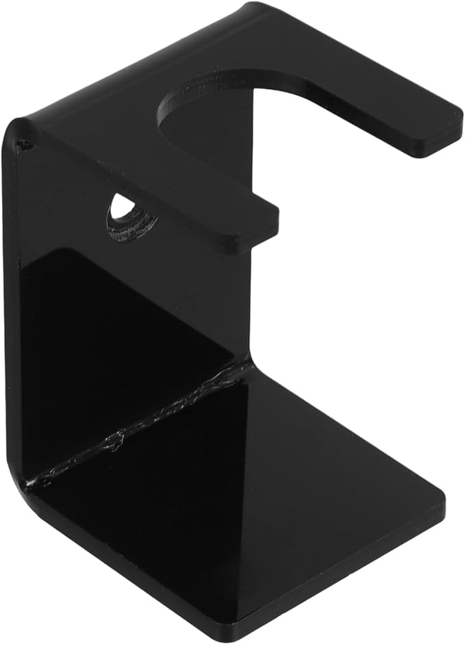 Shaving Brush Stand and Razor Holder for Men Black Bathroom Razor Brush Organizer with Storage Compact for Daily Grooming